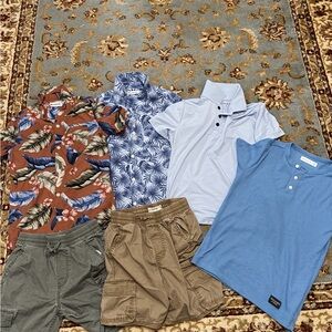 Abercrombie Kids Polo Shirt Collection - Blue, Light Blue, Brown, Multicolor
